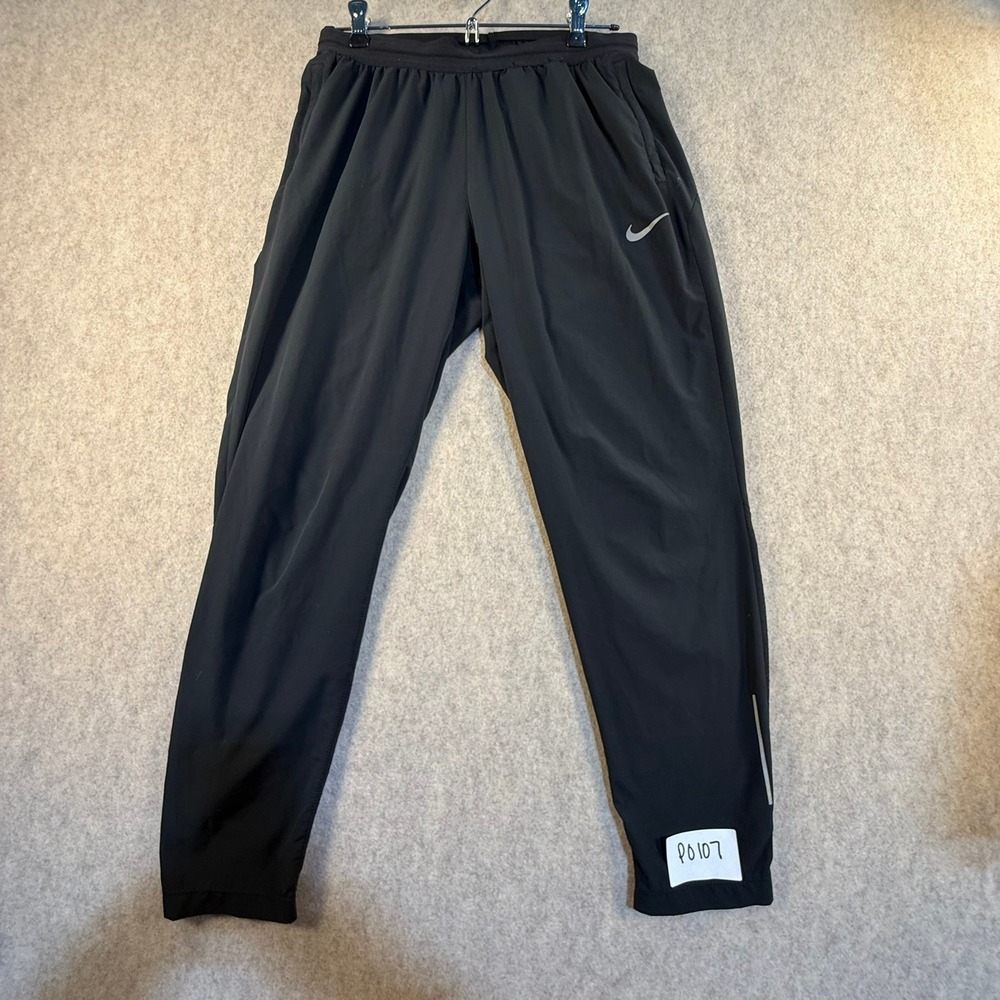 Nike Dri-FIT Mens Small Black Running Pants Tapered Athletic Joggers CV4432-010